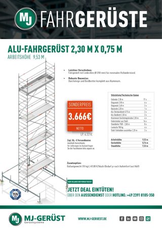 Andamio de aluminio MJ-Gerüst
