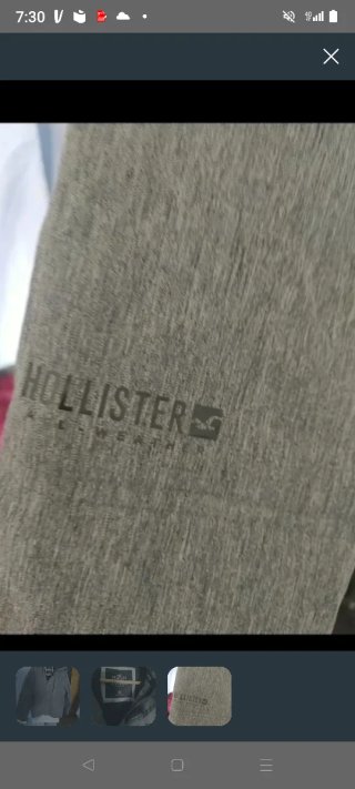 Abrigo Hollister Gris Talla XS