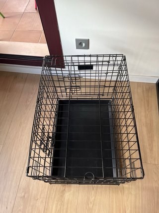 Jaula para perros de hierro