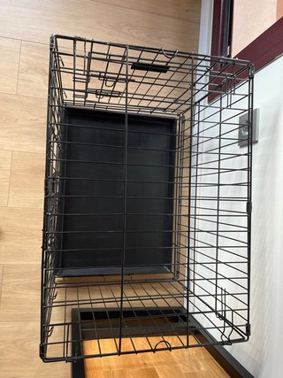 Jaula para perros de hierro