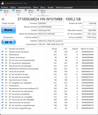 Disco Duro Samsung 1TB ST1000LM024