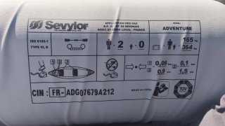Kayak hinchable Sevylor 2 plazas