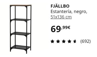 estantería IKEA FJÄLLBO y escritorio