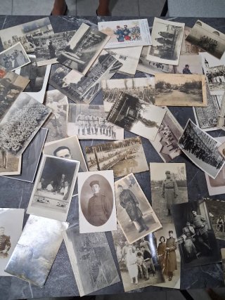 Lote Fotos Postales Temática Militar francesas.