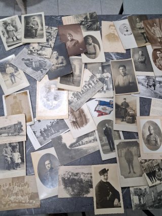 Lote Fotos Postales Temática Militar francesas.