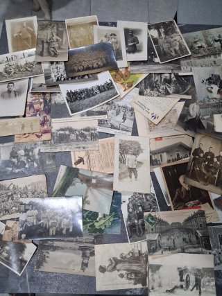 Lote Fotos Postales Temática Militar francesas.