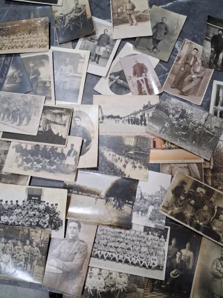 Lote Fotos Postales Temática Militar francesas.