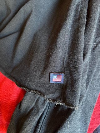 Polo Jeans Co Ralph Laureen.Camiseta Negra Talla L