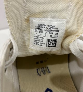 Converse All Star T40 Blancas Poco Usadas
