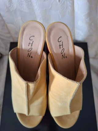 Chon Scarpe Donna Nabuk/Raso 38 Tacco 16,5