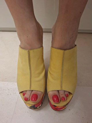 Chon Scarpe Donna Nabuk/Raso 38 Tacco 16,5