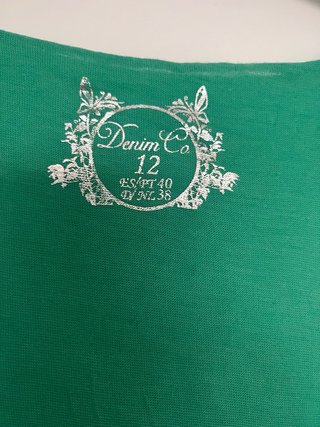 Camiseta tirantes Denim co verde Talla L Son dos