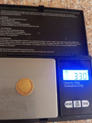 Moneda 1 Escudo Oro 1779 Carlos III