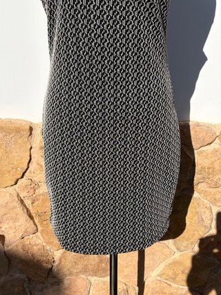Vestido Mango Negro y Gris