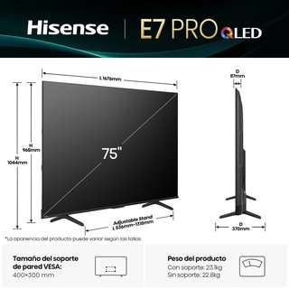 Hisense 75 75E7Q Pro Smart TV