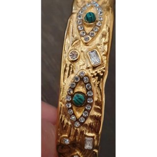 Bracciale BYS,placcato oro 18 Kt.,zirconi cubici