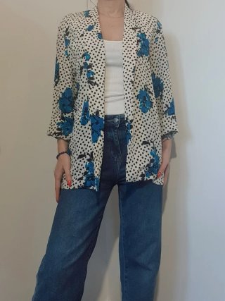 Blusa vintage 100% seta 80s/90s
