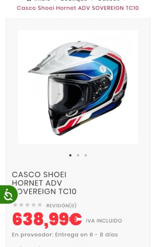 Casco Shoei Hornet ADV Sovereign. Talla S