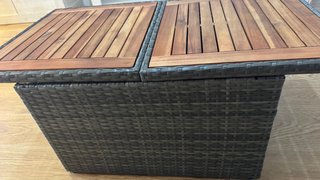 Tavolo Ratan e Legno per Terrazza/Giardino