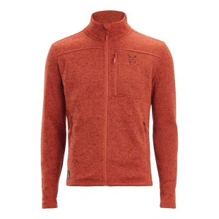 Chaqueta polar naranja con cremallera Altus hombre