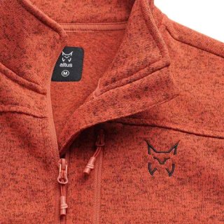 Chaqueta polar naranja con cremallera Altus hombre