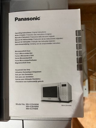 Microondas Panasonic con Grill