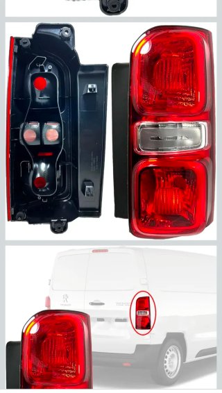 Luz trasera derecha compatible con Jumpy, Expert..