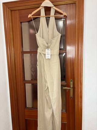 Mono largo Zara halter lino beige