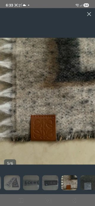 Bufanda Loewe Beige y Marrón