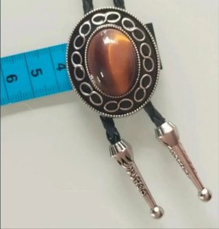 Bolo-tie Ojo de Tigre Infinito.Corbata vaquera
