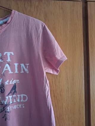 Camiseta rosa Sunset Creek de manga corta