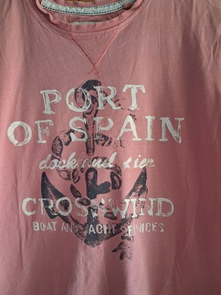 Camiseta rosa Sunset Creek de manga corta