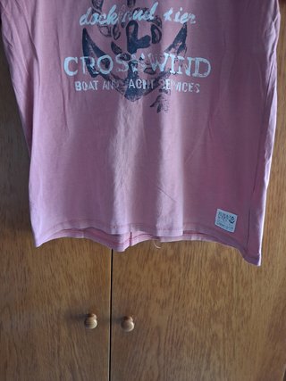 Camiseta rosa Sunset Creek de manga corta