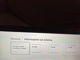 Portatile Acer 5 i7 32gb RAM ssd 500gb 15.6"