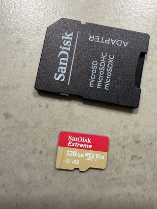 Carta Micro SD SanDisk Extreme 128GB + Adattatore