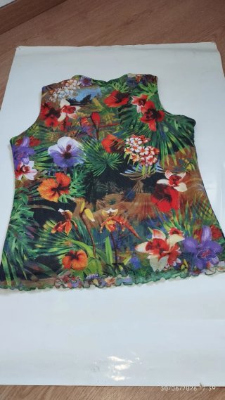 Top Tirantes Estampado Flores Talla Única