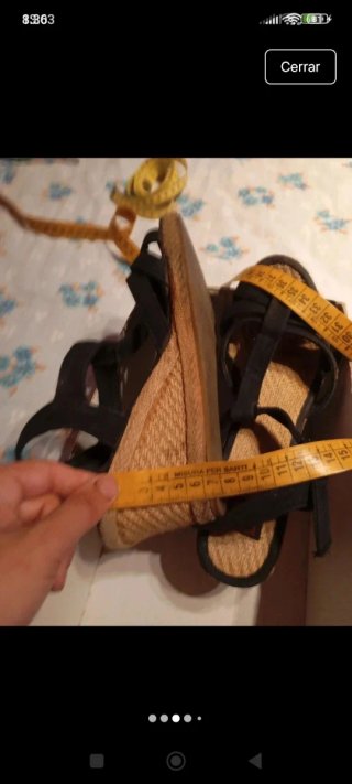 Sandalias negras talla 38