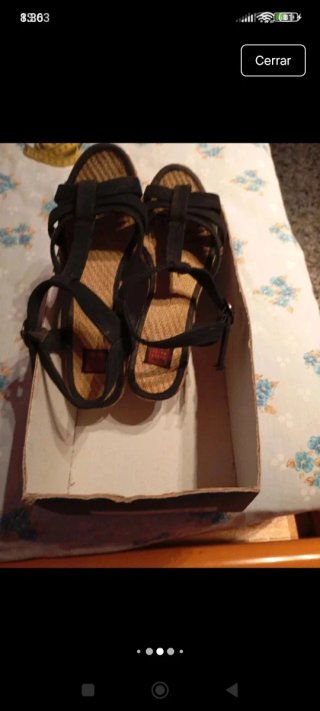 Sandalias negras talla 38