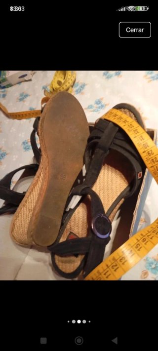 Sandalias negras talla 38