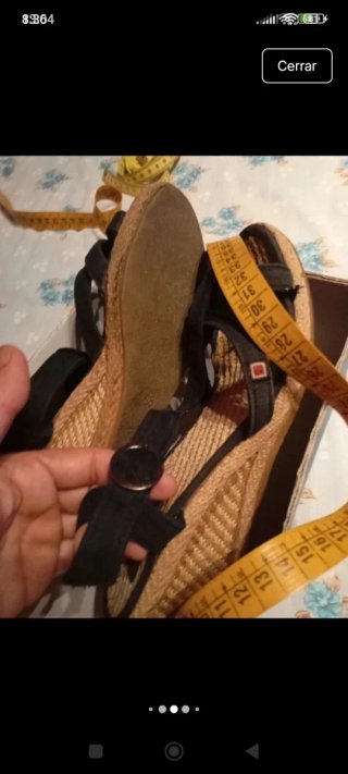 Sandalias negras talla 38