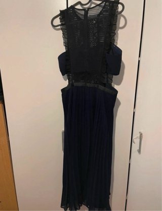 Vestido azul fiesta - boda