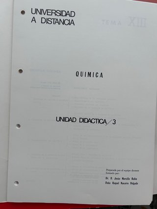 Química general. Unidades didácticas 1 a 6