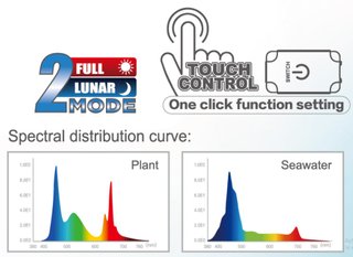 led marino pantalla acuario pecera luz rgb