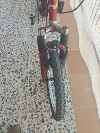 Bicicleta Plegable Roja mountain bike