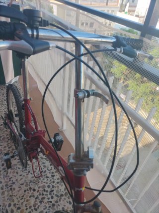 Bicicleta Plegable Roja mountain bike