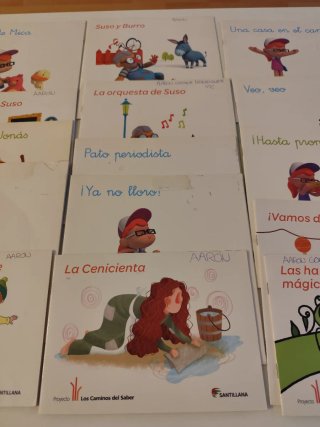 Colección libros Santillana lectura infantil.