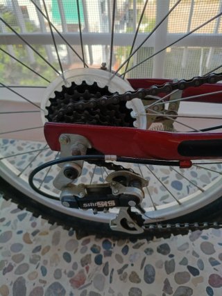 Bicicleta Plegable Mountain Bike Roja