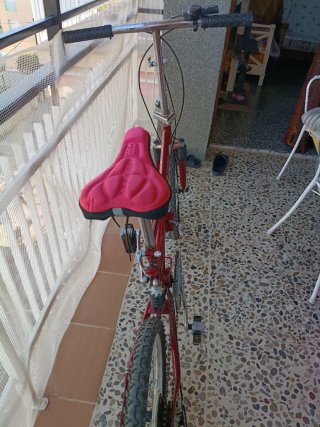 Bicicleta Plegable Mountain Bike Roja