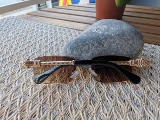 Gafas de Sol Montura Dorada Marrón