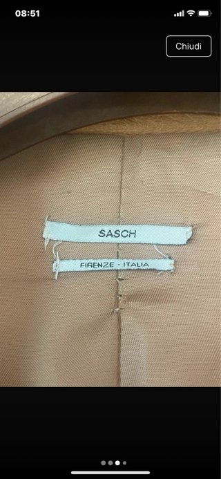 Giacca in vera pelle uomo Vintage Taglia 50 uomo